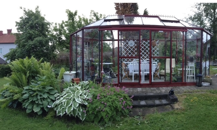 My little red greenhouse